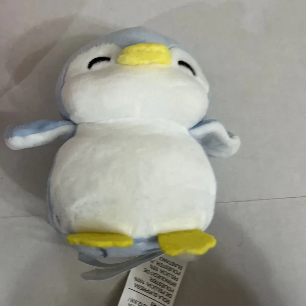 Miniso Fruit Series Blue Penguin In Strawberry Plush Stuffed Animal Toy 6 Inches
